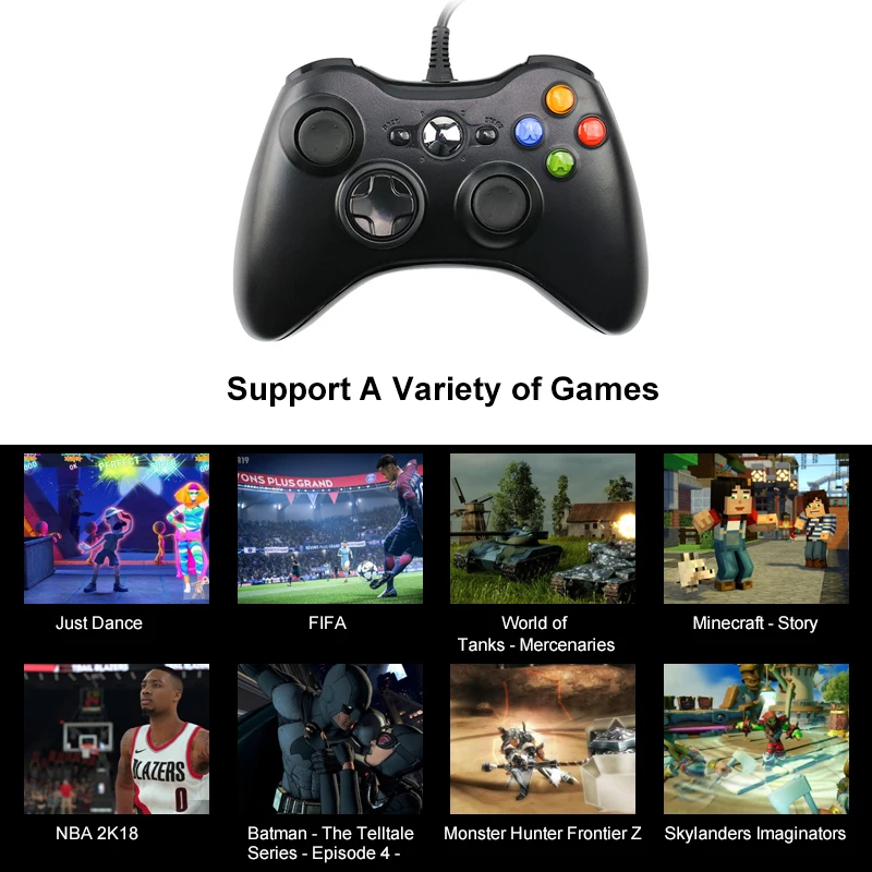 Проводной джойстик для Xbox 360 игровой контроллер геймпад|Геймпады| |
