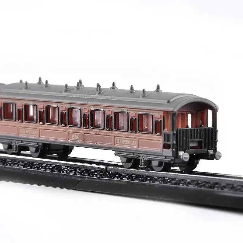 Высокая имитация 1:220 масштабной модели поезда из сплава с механизмом инерции, угольный паровой металлический игрушечный автомобиль для детей, подарки, бесплатная доставка.