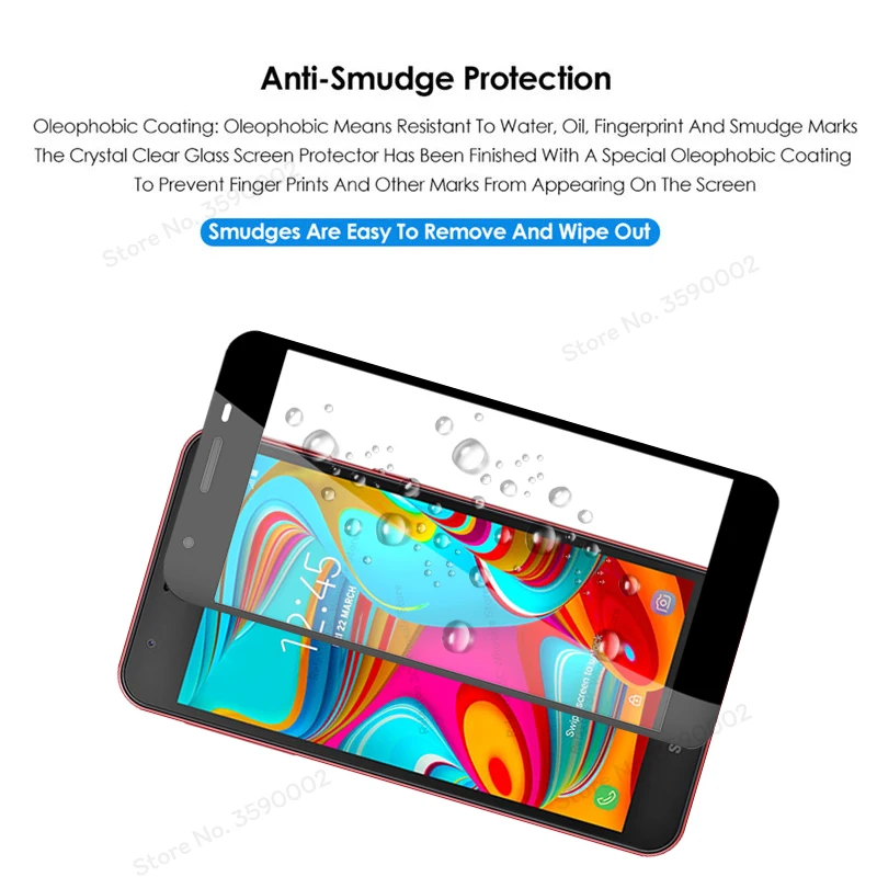 Закаленное стекло с полным покрытием для Samsung a2 core Защитное экрана galaxy a 2 a2core