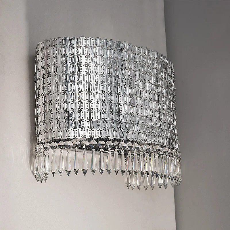 Скандинавский пост современный металлический Хрустальный настенный светильник