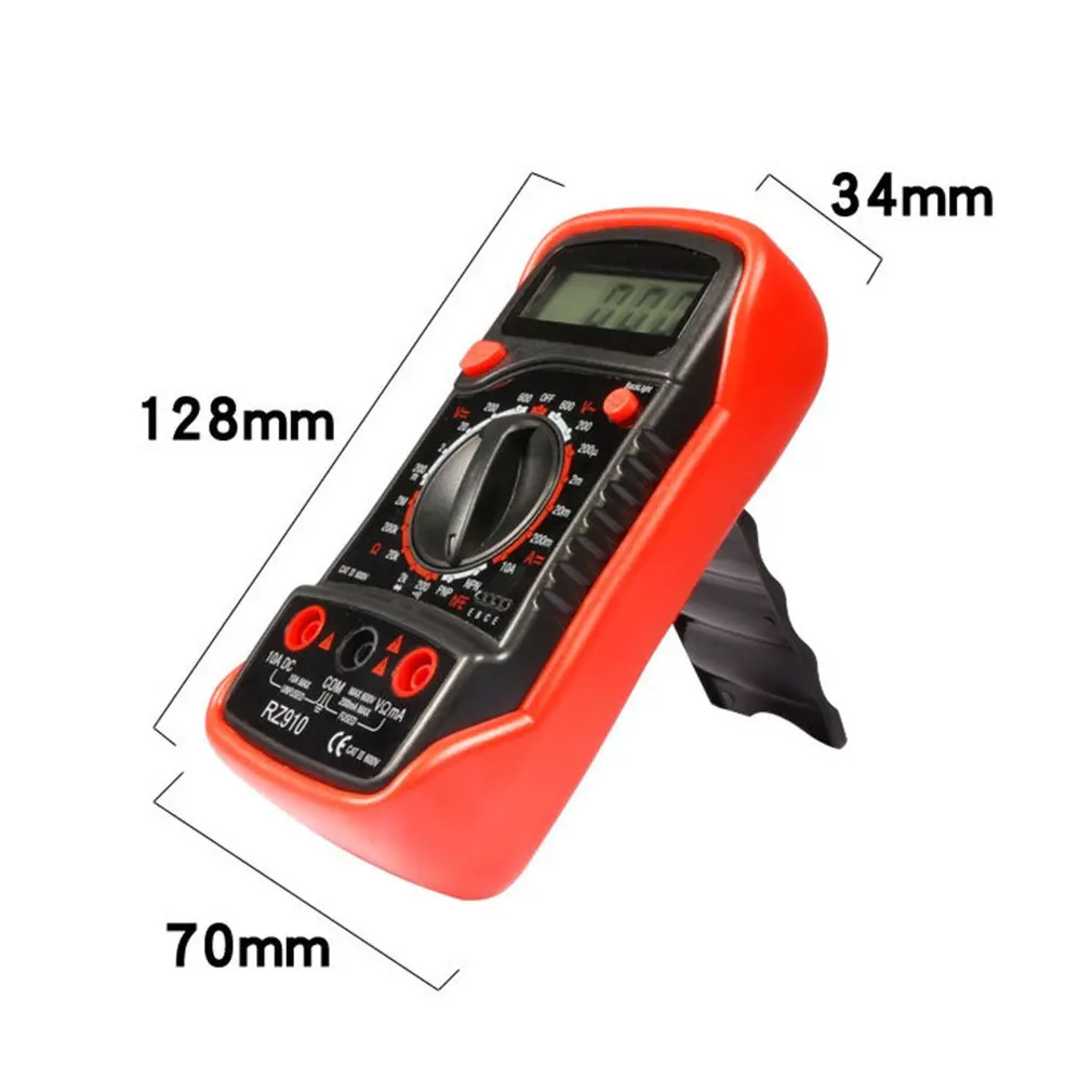 RZ910 Auto-Ranging Digital Multimeter Home Measuring Tools with Backlight LCD Display AC/DC Voltage Tester Measure | Инструменты