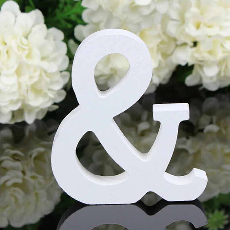 

8*1.2cm Letters A-Z Wooden Wood Alphabet Word Free Standing Wedding Party Home Decor