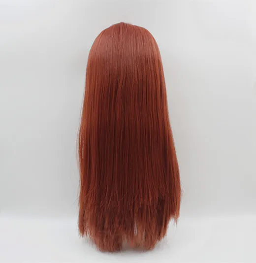 Кукла Blygirl Blyth с глубоко красными прямыми волосами Обнаженная кукла шарнирным