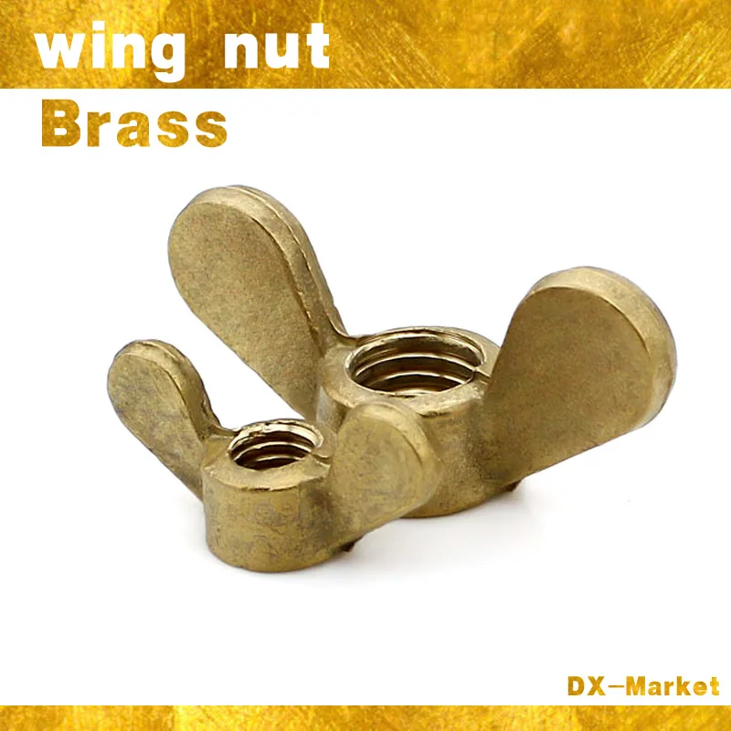 M5 30 шт Высококачественная гайка бабочка крыла латунные крепежи B012|butterfly nut|wing