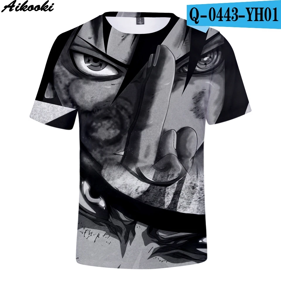 3D Aikooki, 20 цветов, Мужская футболка, Наруто, 3D, футболка, для мужчин, Харадзюку, для женщин, летние футболки, для мужчин, 3D, Наруто, футболка, короткий рукав, мужские топы - Цвет: 3D