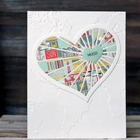 heart and soul cutting die diy scrapbooking paper card photo making handmade decoration template embossing stencil craft