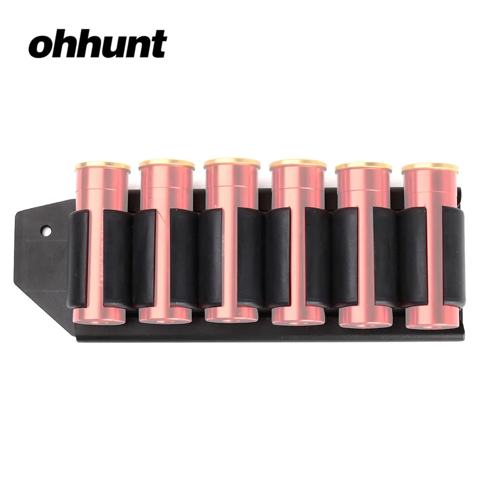 

ohhunt Tactical Shotgun 12 GA Holder Side Saddle Mossberg 500 590 12 Gauge GA 6 Carrier Holder Kit for Hunting Shooting