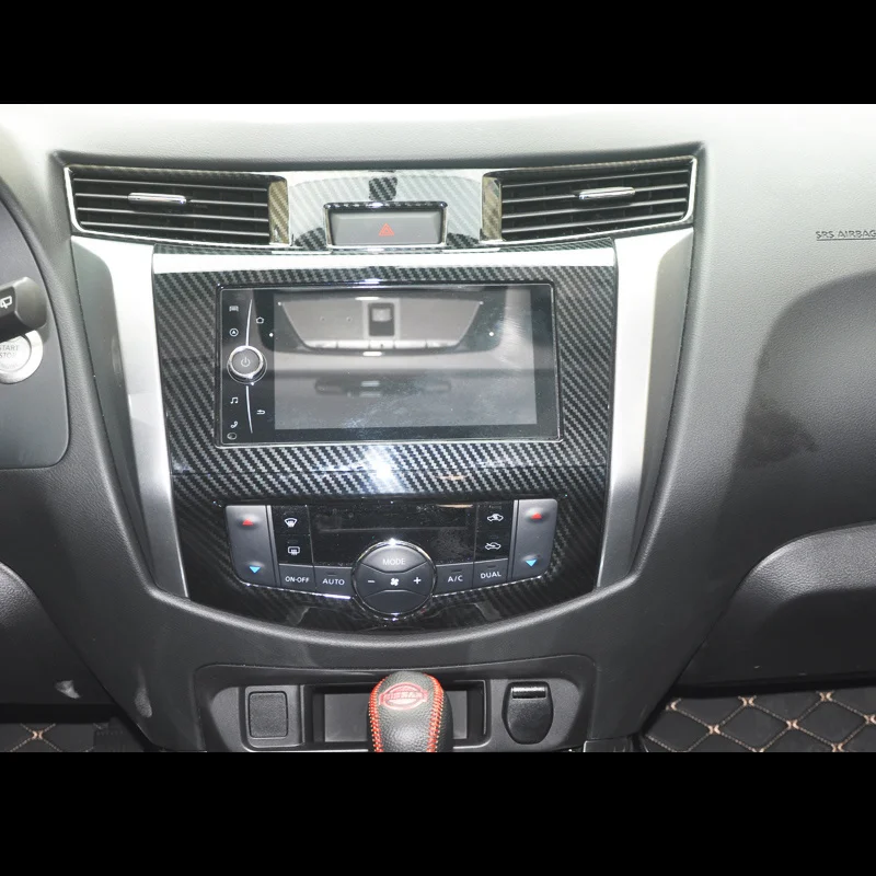 Для Nissan Terra 2018 2019 ABS GPS навигационная панель Крышка медиа-экран Рамка