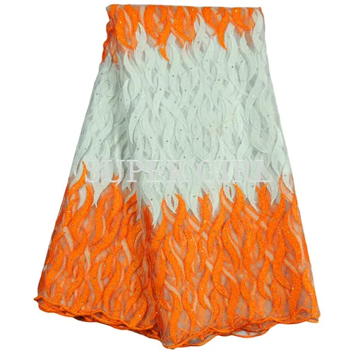 Новые африканские тюль Кружево ткани с Камни Вышивка чистая Африканский