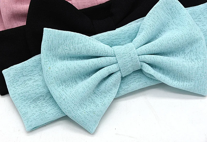 20pcs/lot 19*4.5cm knit cotton soft bow headband 2019 hot sale hair accessories |