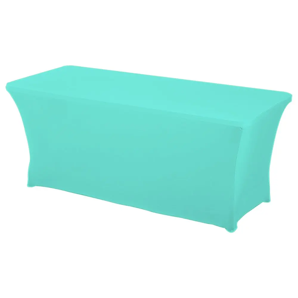 Mint Green Прямоугольные скатерти, растягивающиеся скатерти из спандекса для свадьбы, отеля, дома, события, вечерние украшения, HAORUI, 1 шт - Цвет: Mint Green