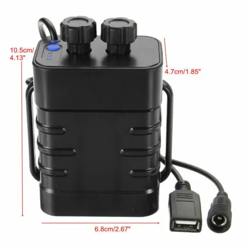 8 4 в 6x18650 18650 чехол для аккумулятора водонепроницаемый IP67 крышка велосипеда Лампа