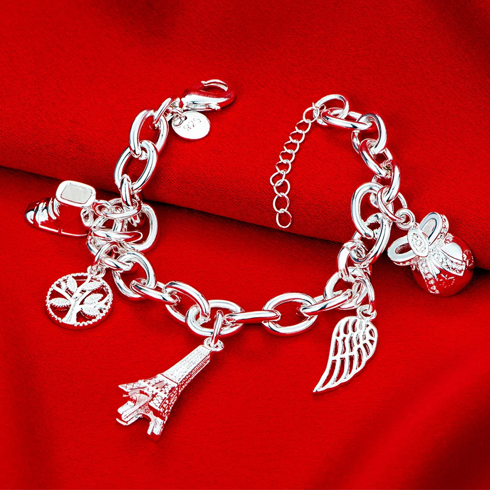 Ювелирные изделия унисекс модный браслет для женщин посеребренные ювелирные