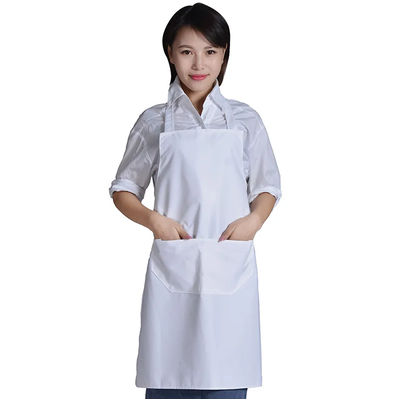 Women Apron With Pockets Kitchen Restaurant Cooking Shop Art Work Baking Dress | Дом и сад
