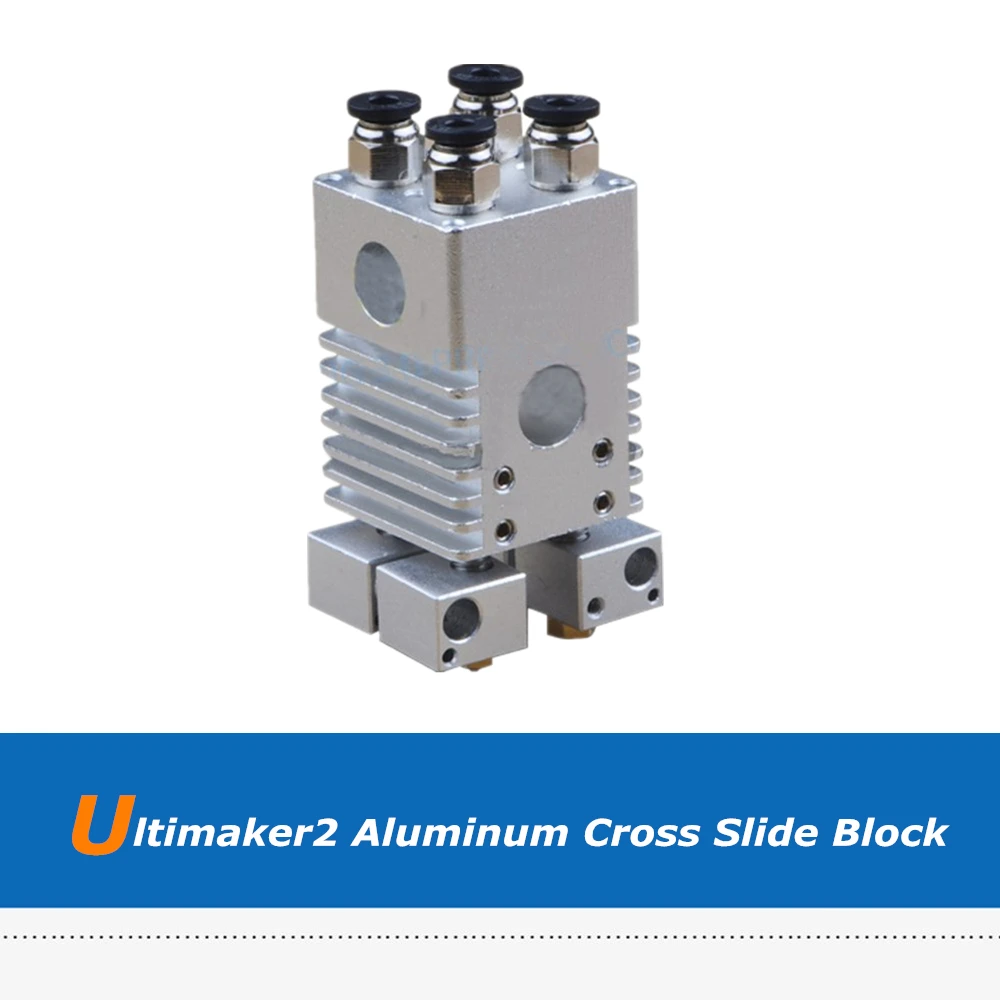 

3D Printer Accessory Ultimaker2 Aluminum Alloy Cross Slide Block For 4 Nozzles