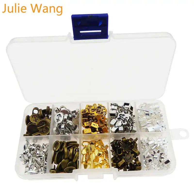 Julie Wang 200 шт./кор. ретро мульти формы клея на бирки залога застежки Подвески