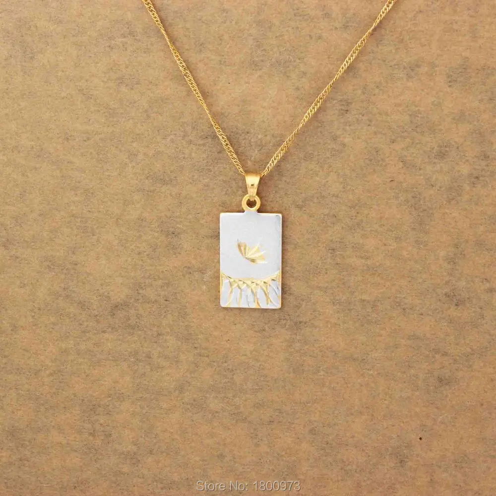 Классический Мохамед Золотой бог кулон и ожерелье золотого цвета мусульманский