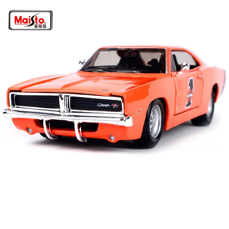 

Maisto 1:25 1969 DODGE CHARGER R/T Modern Muscle Involving Cars Old Car Diecast Model Car Toy New In Box Free Shipping