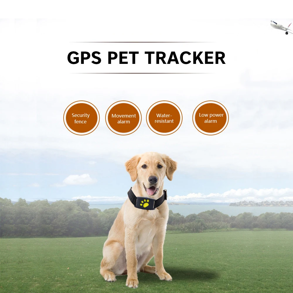 Водонепроницаемый GPS ошейник для собак и кошек gps трекер с функцией обратного