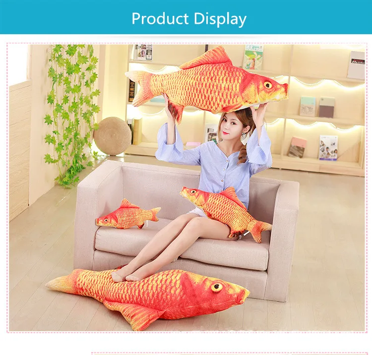 3D дизайн, подушка в форме рыбы, собаки, кошки, 20 см, подушка для дивана, стула, домашний декор, мини яркая Подушка-карась/карп/саура