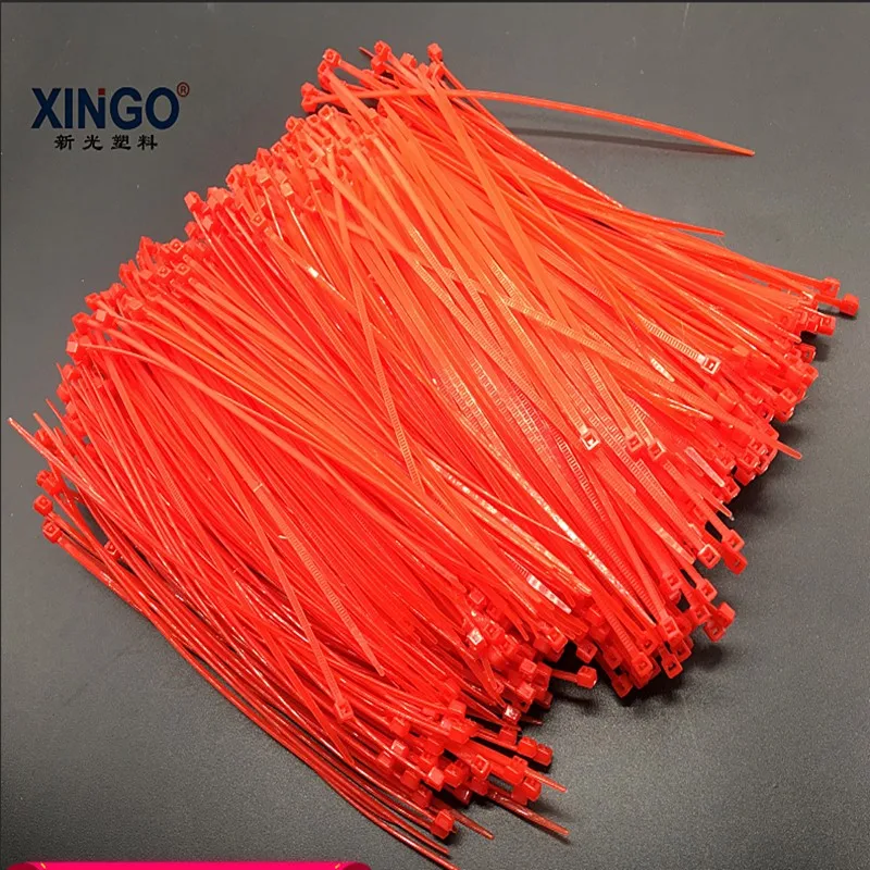 Xingo 150 мм самоблокирующиеся Нейлоновые кабельные стяжки 1000 шт цветные пластиковые стяжки на молнии 18 фунтов одобрено UL RoHS SGS