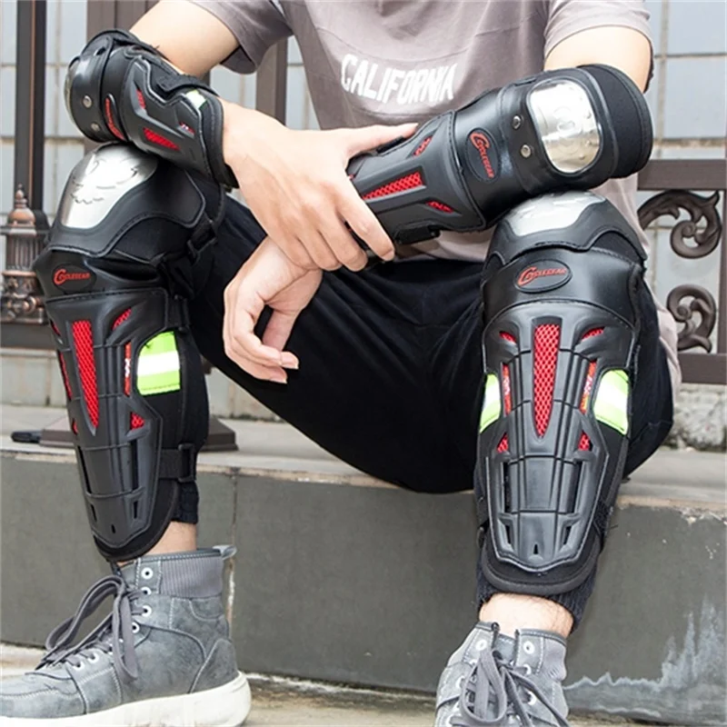 Cyclegear K18H18 наколенники для мотоциклистов Защитное снаряжение мотокросса rodillera