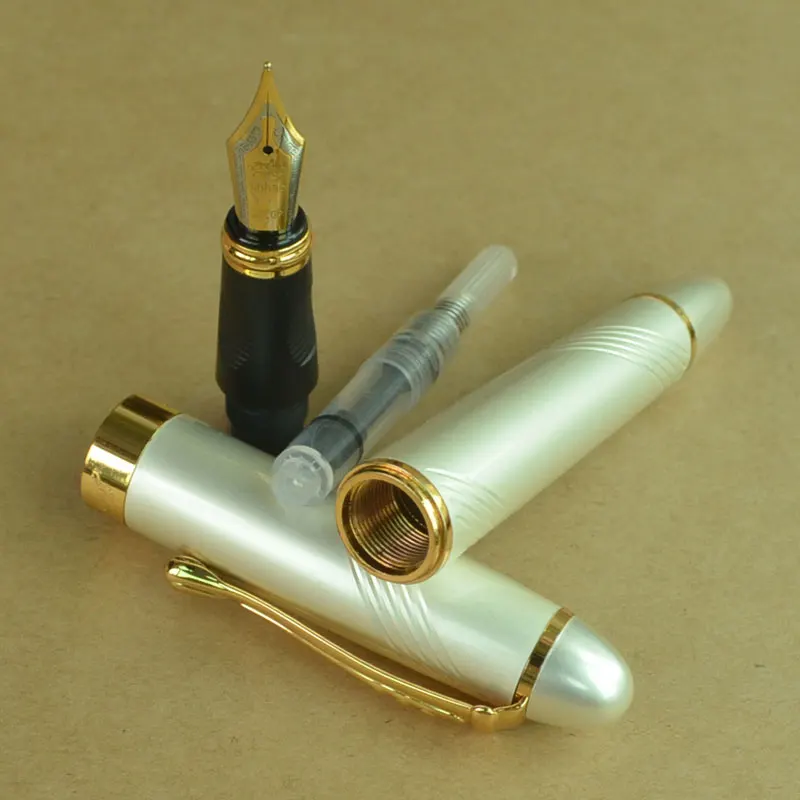 JINHAO X450 белый/золотой 18KGP 0 7 мм перо с широким основанием 450 Роскошный деловой синий
