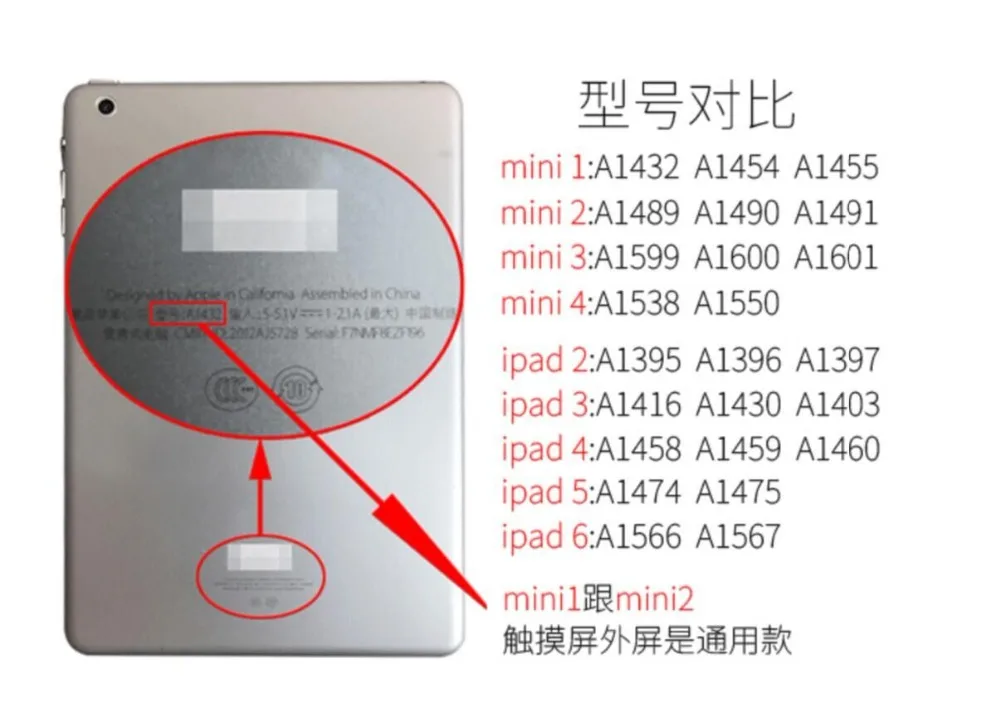 Протестированный экран для ipad mini1 A1432 A1454 A1455 ЖК дисплей iPad Mini 2/3 A1489 A1490 A1491