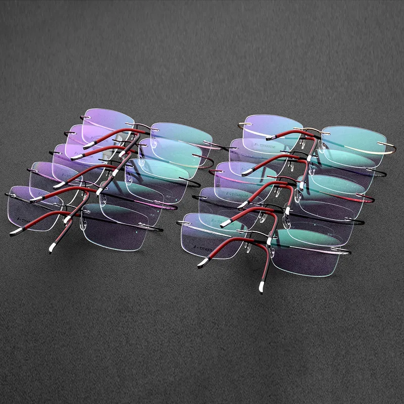 

Titanium Optical Prescription Glasses Frame Men Eyeglasses 2019 New Women Brand Designer Myopia Screwless Eyewear