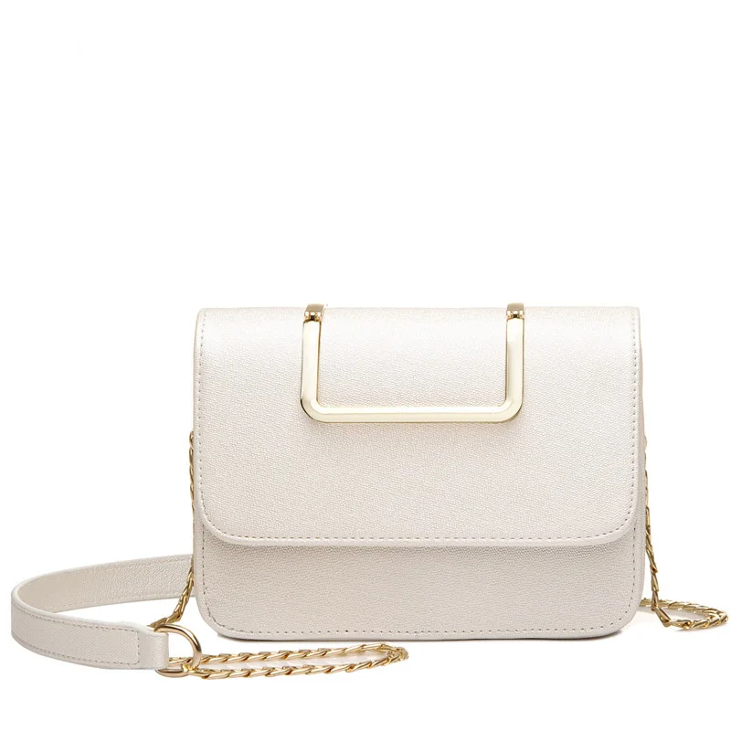 Твердое Покрытие Лоскут Цепи Crossbody сумки Женские Сумка 2016 Кожа PU Сумочка