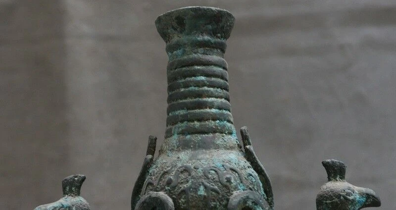 11 &quotстаринная китайская бронза посуда династия феникс птица зверь чашка бутылка