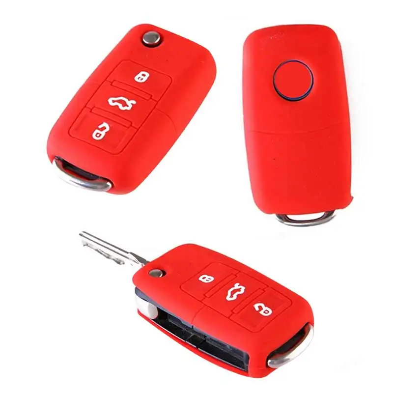 Новый авто силиконовый чехол с Откидывающейся Крышкой складной крышки ключ 3