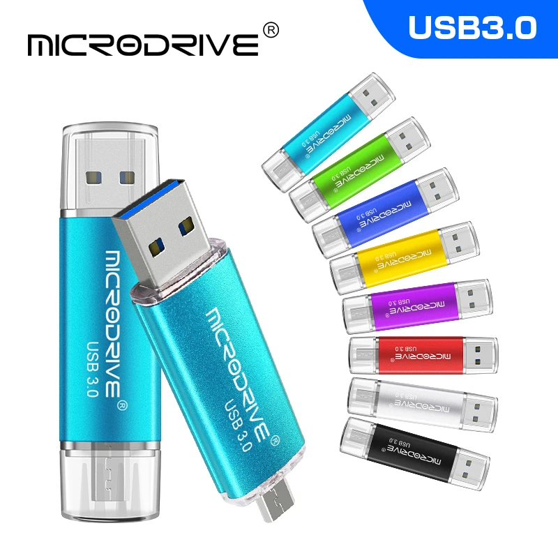 Usb флеш накопитель Модный 8 видов цветов USB 3 0 OTG для телефона 128 ГБ флешка 64 32 16 ГБ|USB