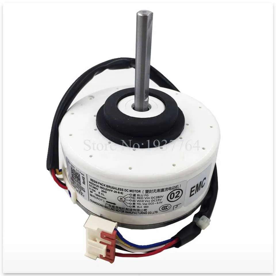Новинка 100% мотор кондиционера WZDK20-38G-1 WZDK20-38G вентилятора хорошая работа | Бытовая