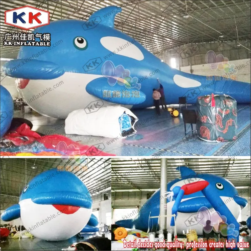 Гигантский надувной КИТ 20 м синий кит для озерной рекламы|inflatable whale|whale blue |
