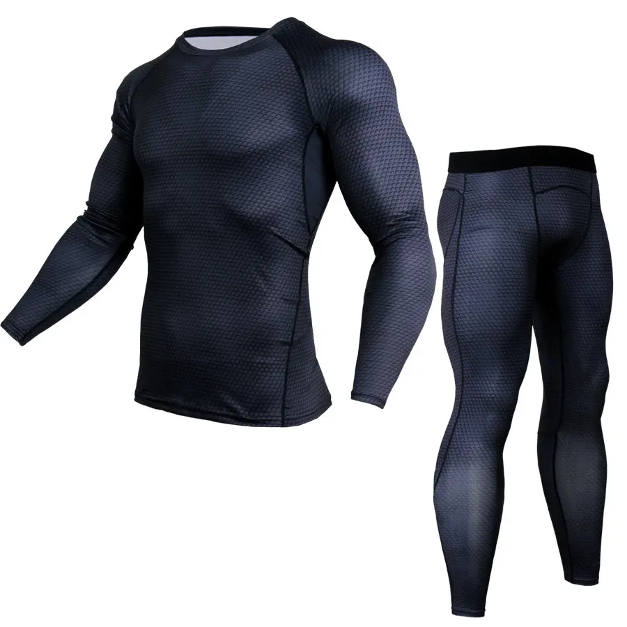 

Men's Compression Shirts Bodybuilding Skin Tight Jerseys Clothing MMA Cycling Exercise Workout Fitness Sport Base Layer