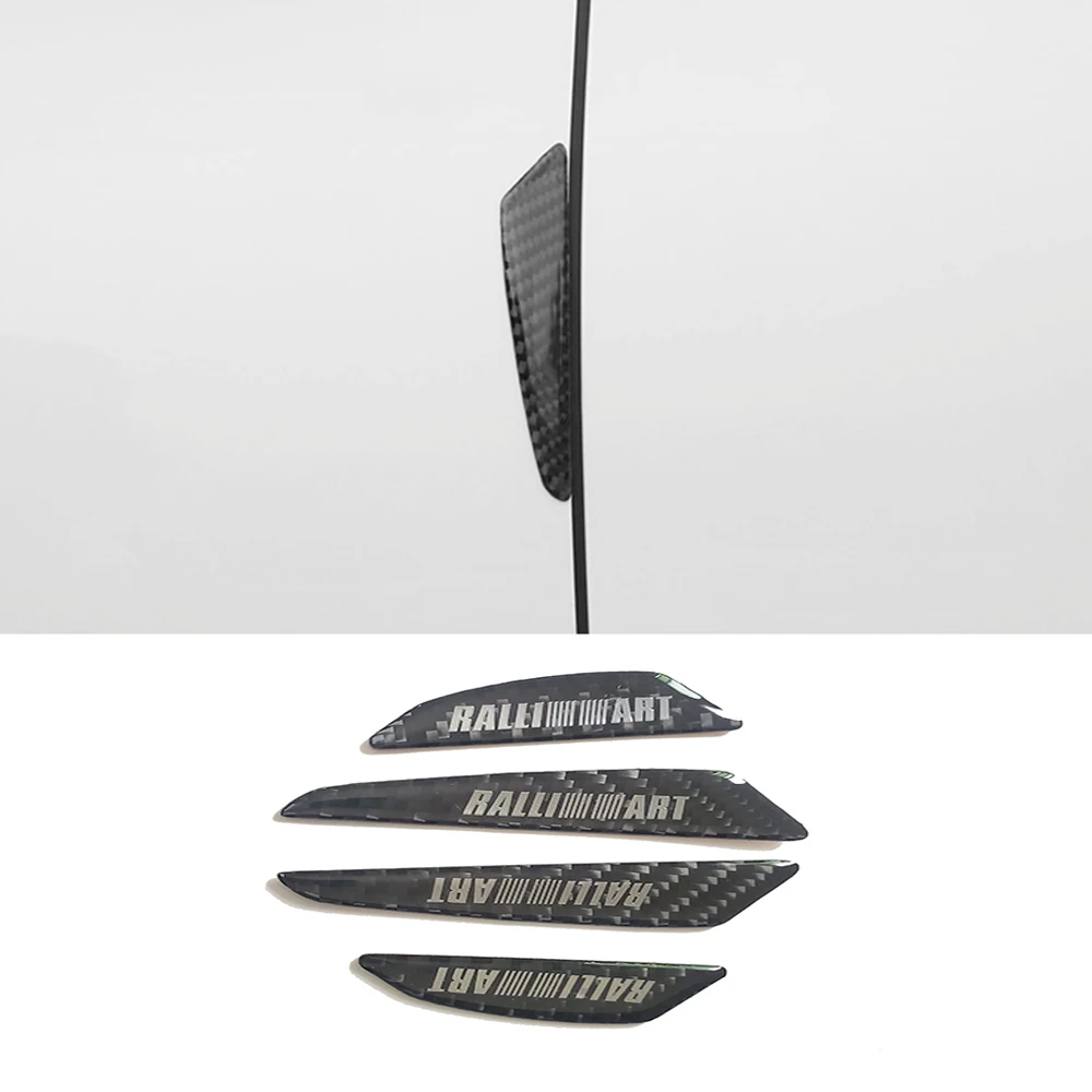 4 шт. карбоновое волокно RALLIART гоночная дверь защита литья для MITSUBISHI LANCER 10 ASX OUTLANDER