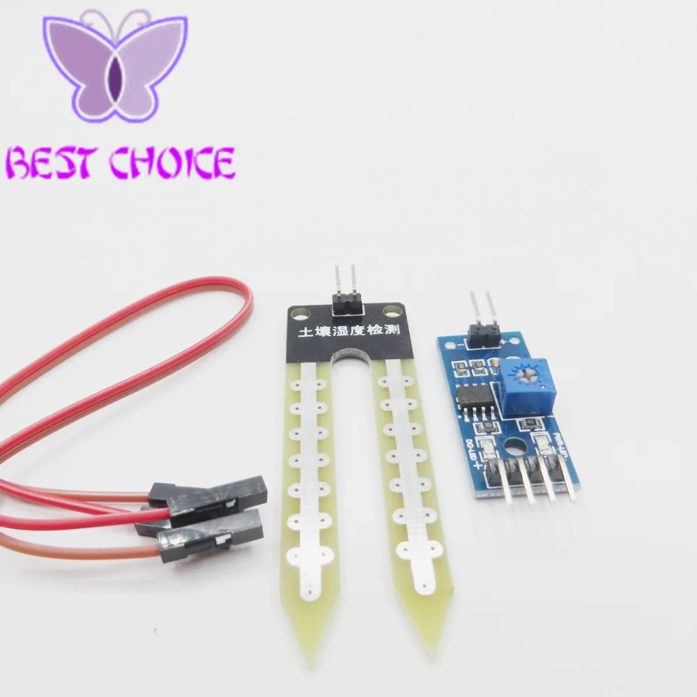 Модуль обнаружения влажности гигрометра почвы датчик воды для Arduino|Измерители