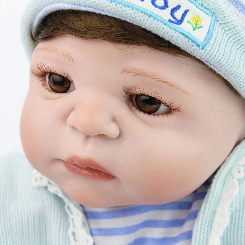 55 см Reborn Детские куклы подарок детям \ мальчик кукла реборн 22 дюймов всего тела