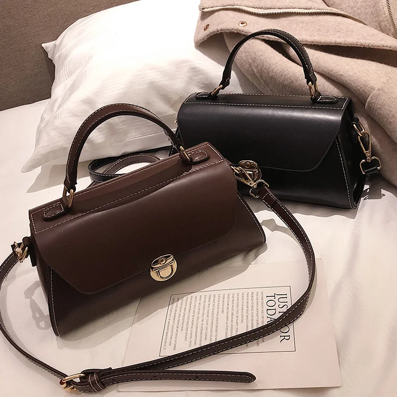 New Fashion Women Handbags Trapezoid Messenger Shoulder Bag High Quality PU Leather Female Crossbody Satchel Bolsas Feminina | Багаж и