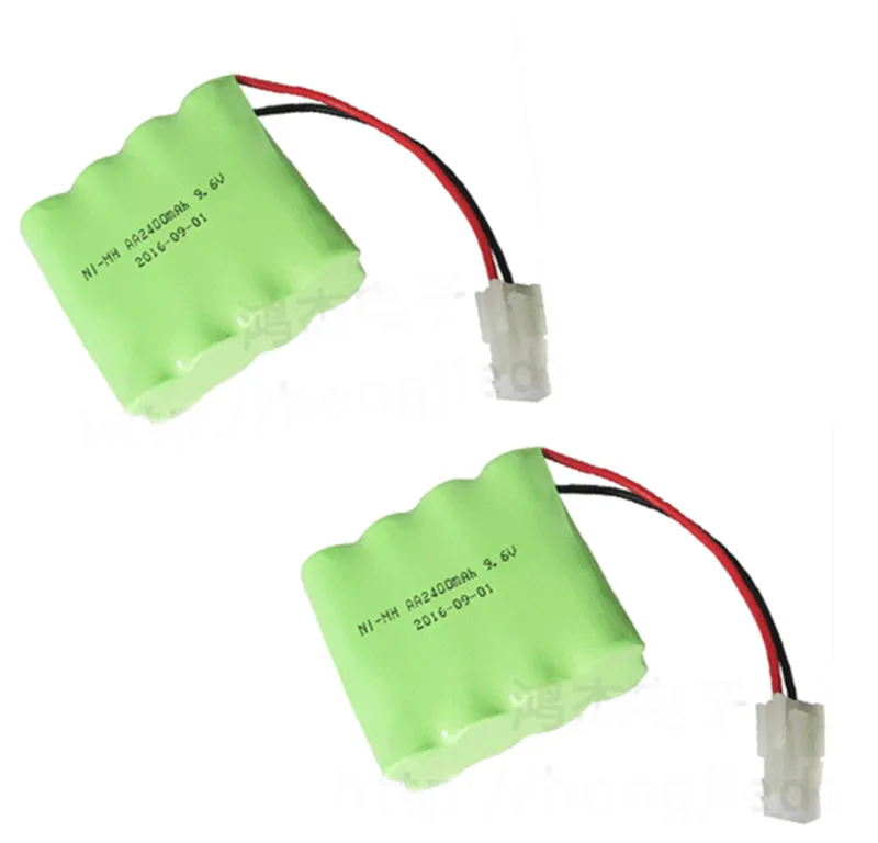 2 шт 2400mah ni-mh bateria 9 6 v rc батарея nimh 8x aa Размер ni mh pilas recargables упаковка для автомобиля