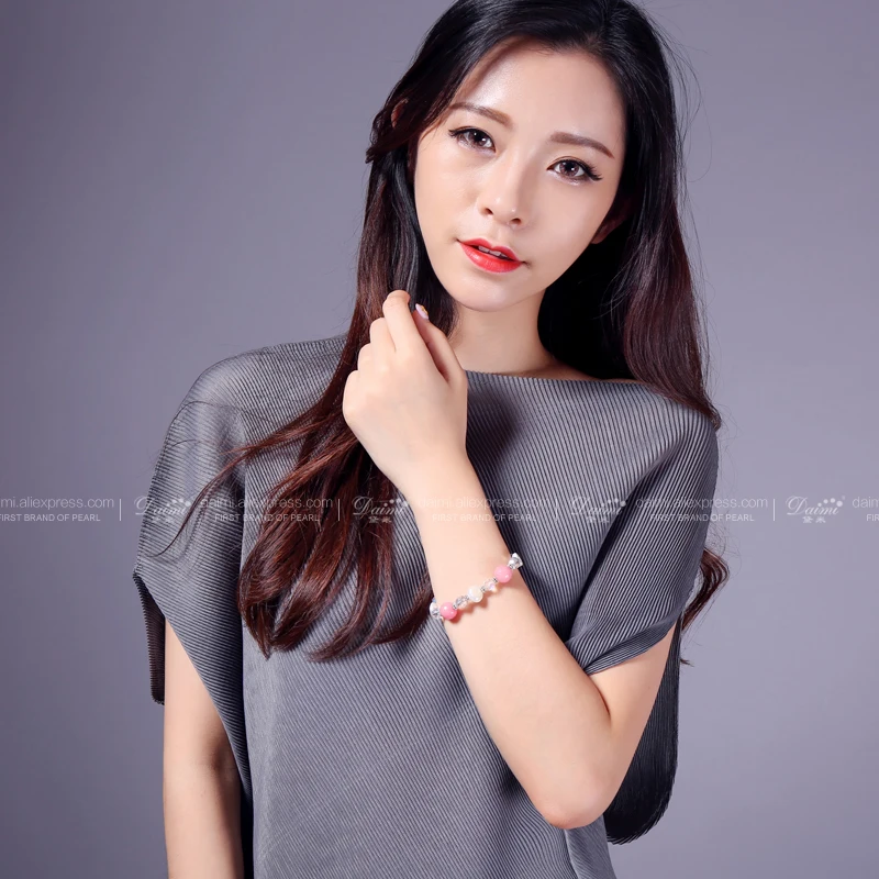 DAIMI большой агат Кристалл Дизайн винтажный браслет красочные 11 12 мм жемчужный