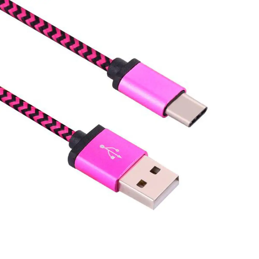 1M type C кабель для зарядки данных Плетеный mi cro USB быстрой синхронизации samsung xiaomi A3