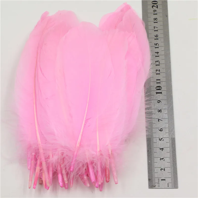 Светло розовые гусиные перья отделка для шитья костюм Millinery Craft 10 15 см/4 6