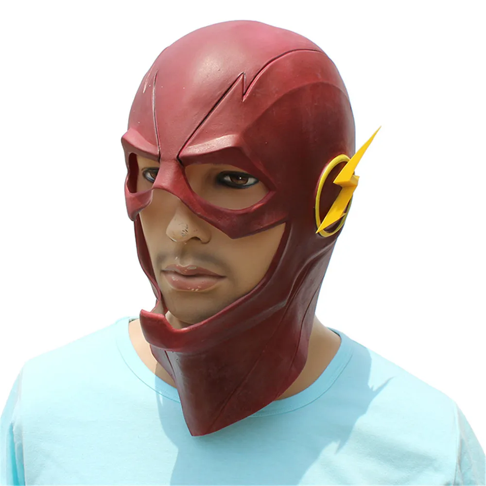Маска для вспышки взрослых карнавальный костюм DC Movie реалистичные латексные