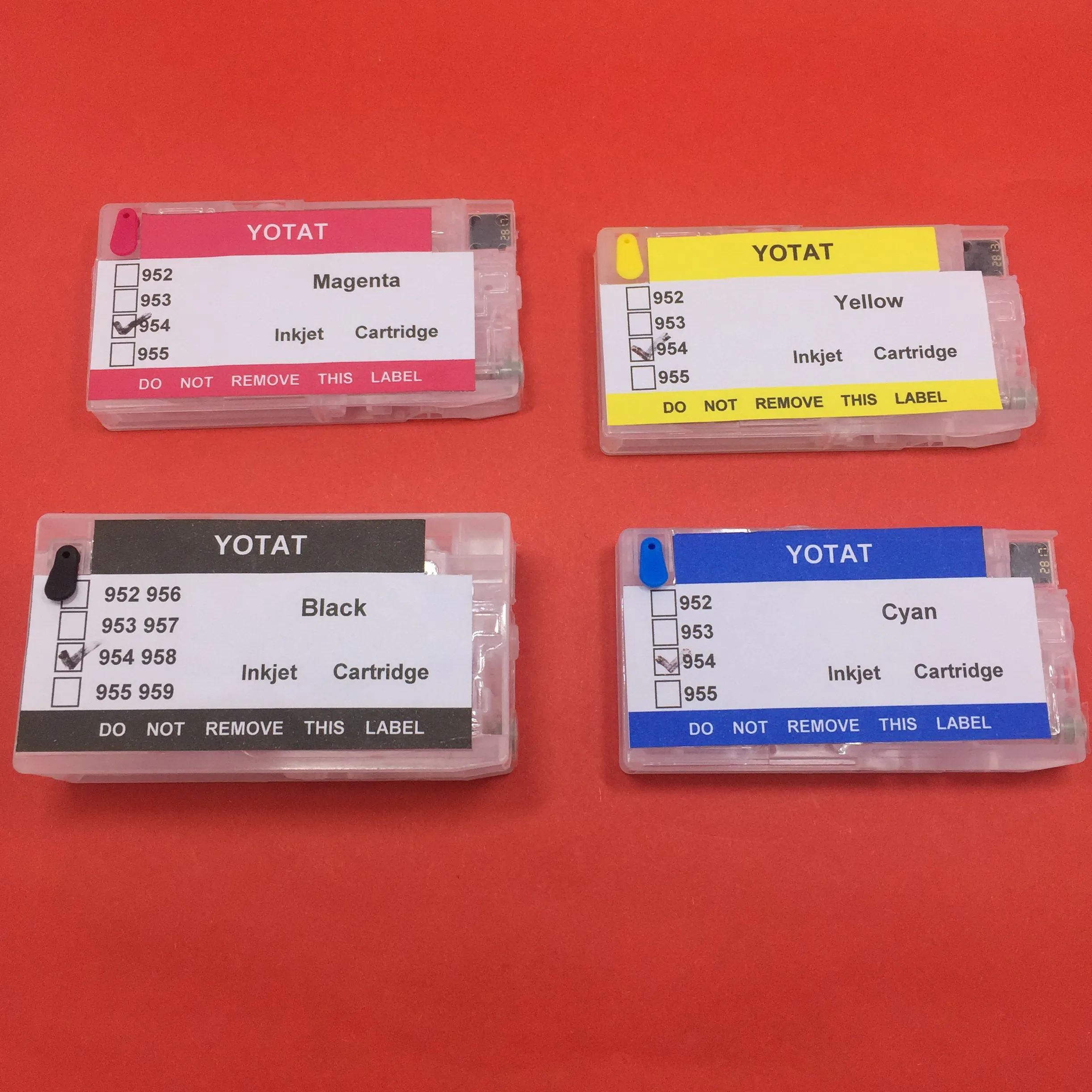 Пустой картридж YOTAT (Одноразовый чип) 954 чернильный для HP XL OfficeJet Pro 8702 7720 7730 7740 8210 8218