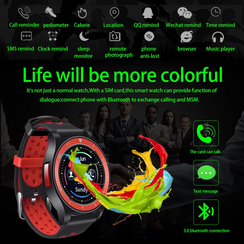 OGV R10 Bluetooth Смарт часы Поддержка sim-карты камера Шагомер Smartwatch для телефона Android PK