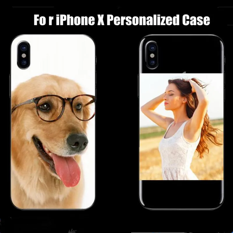 LANCHE Customized Photo Phone Cases For iphone X 7 8 6 6s Plus XS Max Case iPhone 5 5s se Soft Silicone DIY image Logo Cover |