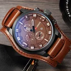 CURREN новые часы, мужские военные спортивные часы, мужские повседневные кожаные кварцевые наручные часы, мужские модные часы с датой, Relogio Masculino