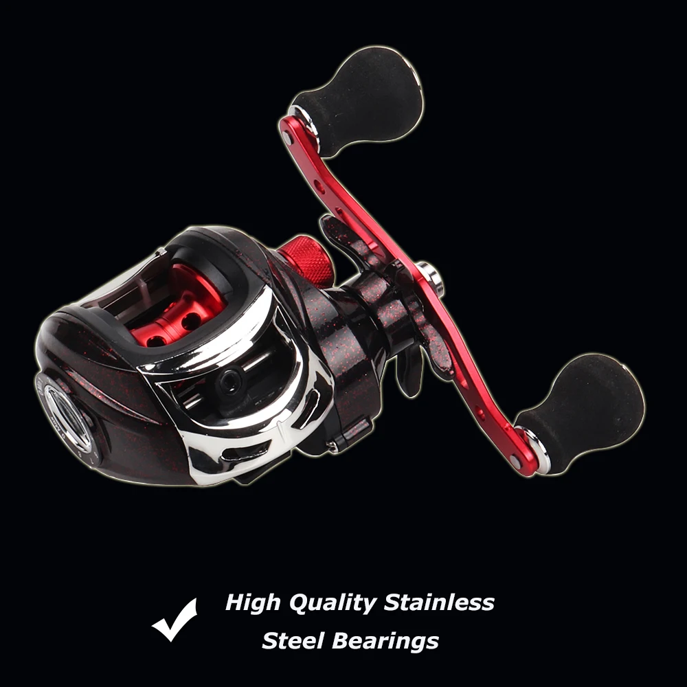 Рыболовная катушка Baitcasting Reel 13 + 1 шариковый подшипник высокая скорость 7 2: Max Drag 5